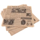 GET 12" Square Basket Liner Paper - Cuban Newsprint, Brown (4-TE1050) thumbnail 2