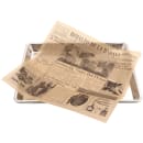 GET 12" Square Basket Liner Paper - Cuban Newsprint, Brown (4-TE1050) thumbnail 4