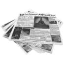 GET 12" Square Basket Liner Paper - French Newsprint, White (4-TF1600) thumbnail 2