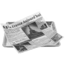 GET 12" Square Basket Liner Paper - French Newsprint, White (4-TF1600) thumbnail 4