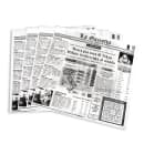 GET 12" Square Basket Liner Paper - Italian Newsprint, White (4-TI1808) thumbnail 2