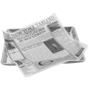 GET 12" Square Basket Liner Paper - New York Newsprint, White (4-TY1200) thumbnail 4