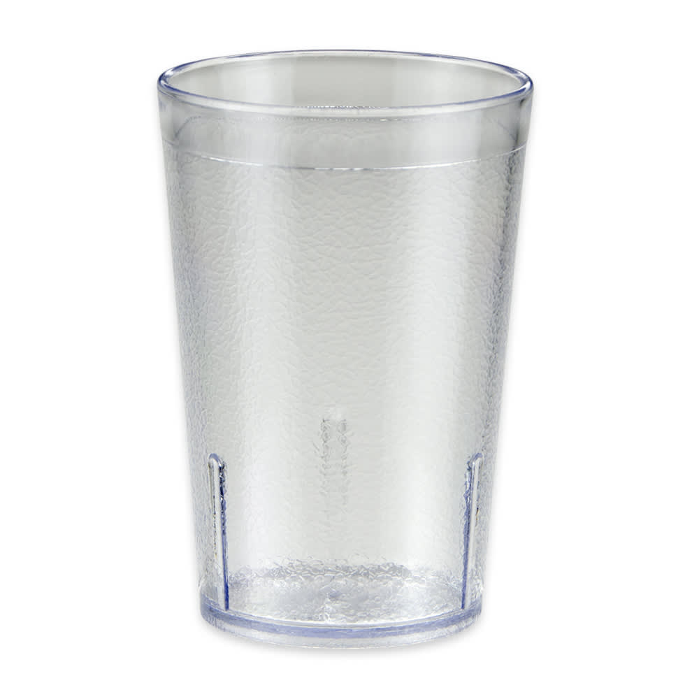 GET 8 oz Clear Textured Plastic Tumbler (6608-1-CL)