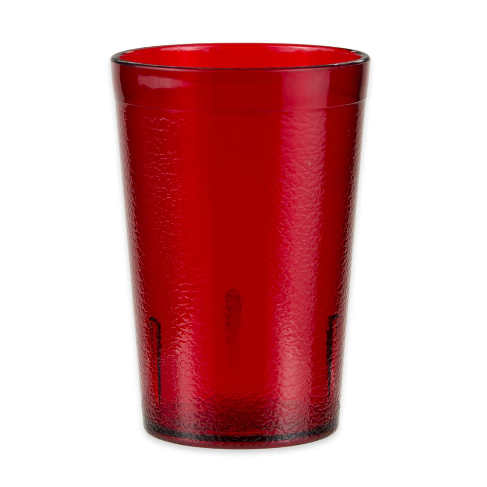 GET 8 oz Red Textured Plastic Tumbler (6608-1-R)