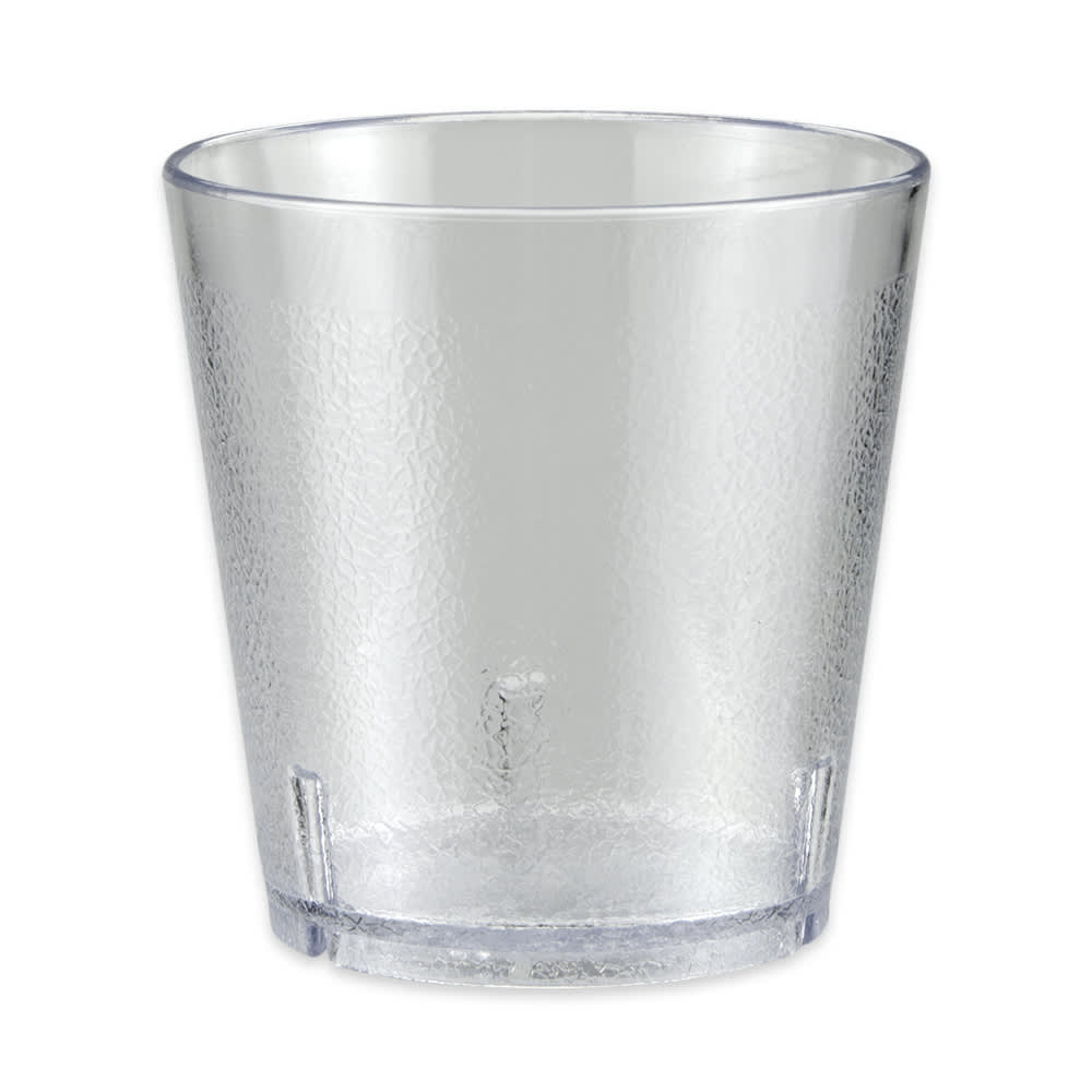 GET 9 oz Clear Textured Plastic Tumbler (6609-1-CL)