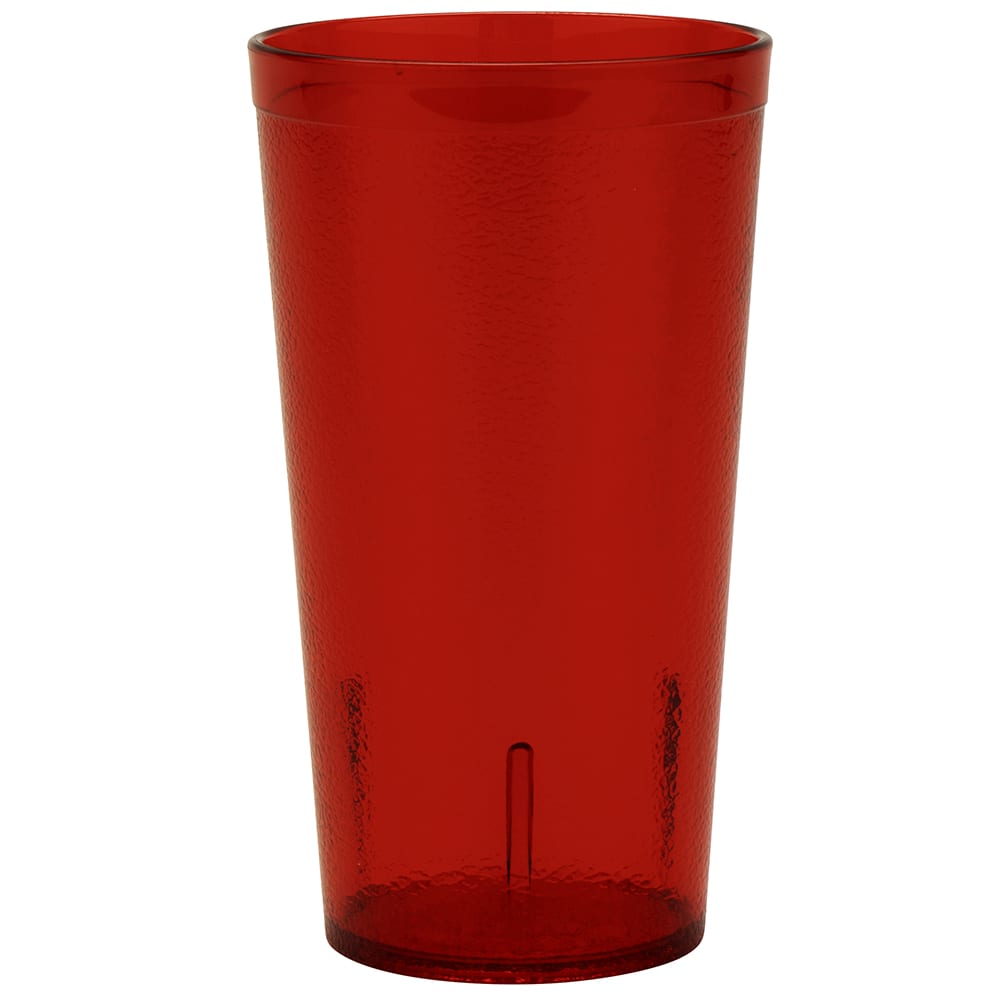 GET 16 oz Red Textured Plastic Tumbler (6616-1-R)
