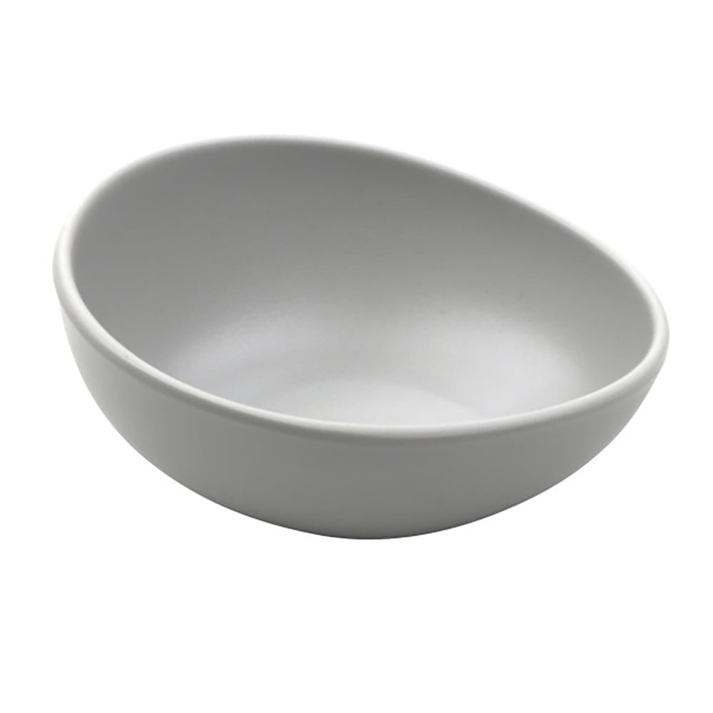 GET 8 oz Round Melamine Side Dish/Soup Bowl, Light Gray (B-1200-LG)