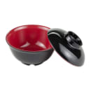 GET 12 oz Round Melamine Bowl, Red/Black (B-123-F) thumbnail 2