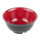 GET 12 oz Round Melamine Bowl, Red/Black (B-123-F) thumbnail 4
