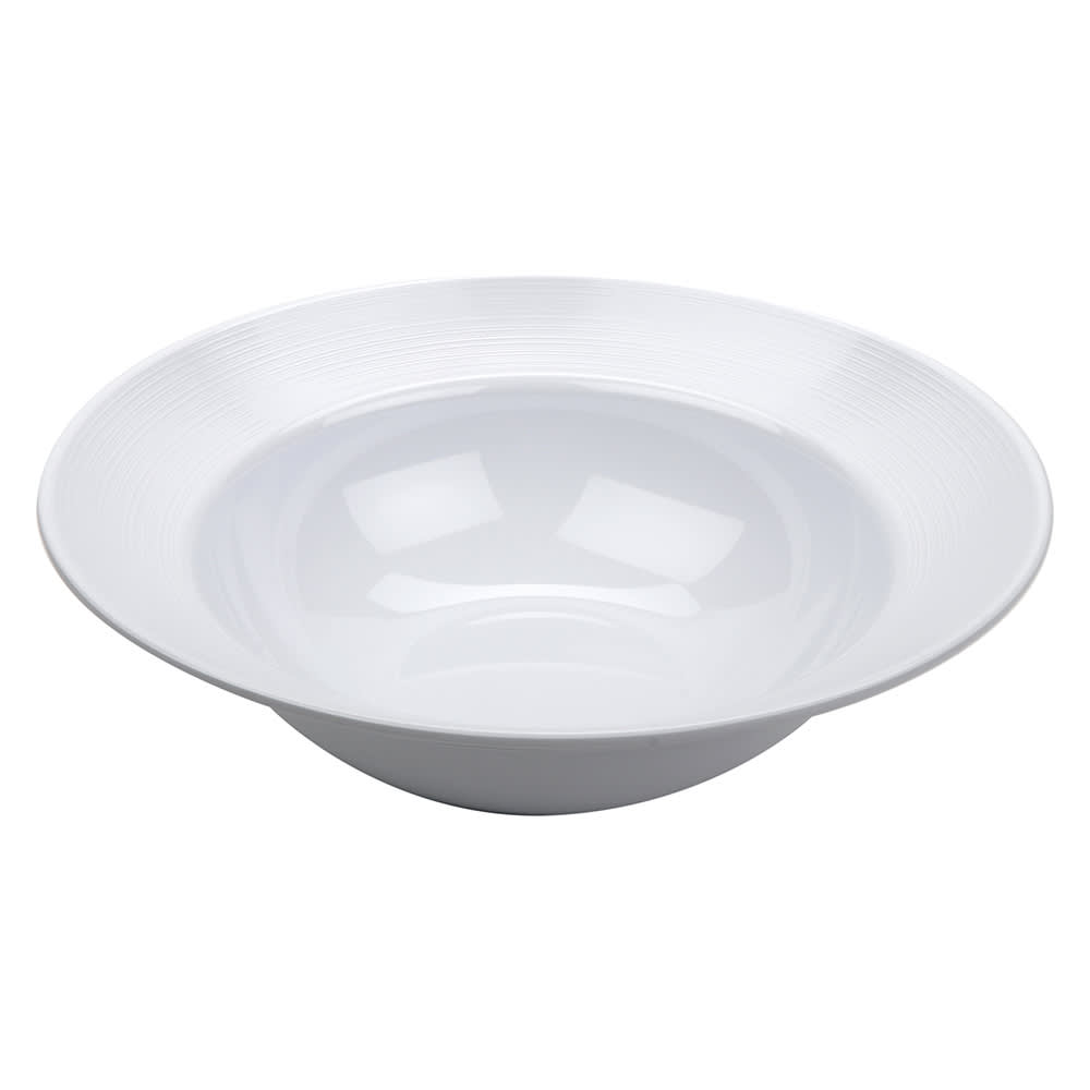 GET 4 qt Round Melamine Serving Bowl, White (B-128-MN-W)