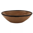 GET 16 oz Round Melamine Salad/Soup Bowl, Speckled Taupe w/ Black Trim (B-180-TP) thumbnail 3
