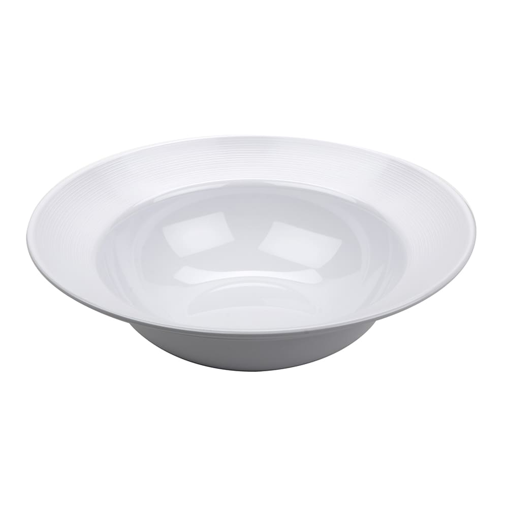 GET 6 qt Round Melamine Serving Bowl, White (B-192-MN-W)