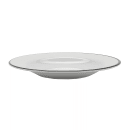 GET 24 oz Round Melamine Soup/Salad/Pasta Bowl, White w/ Black Trim (B-220-W/BK) thumbnail 3