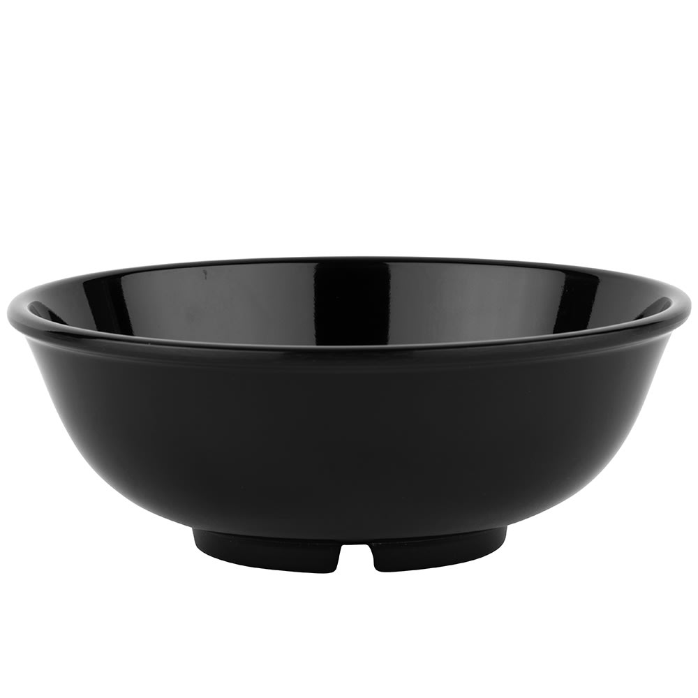GET 24 oz Round Melamine Pasta Bowl, Black (B-24-BK)