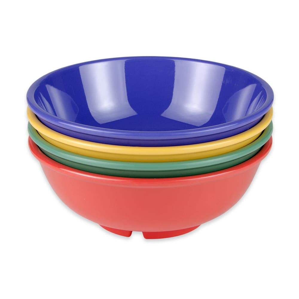 GET 24 oz Round Melamine Bowl, Assorted Colors (B-24-MIX)