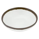 GET 16 oz Round Melamine Soup/Salad/Pasta Bowl, Cream w/ Brown Trim (B-300-CRM) thumbnail 2