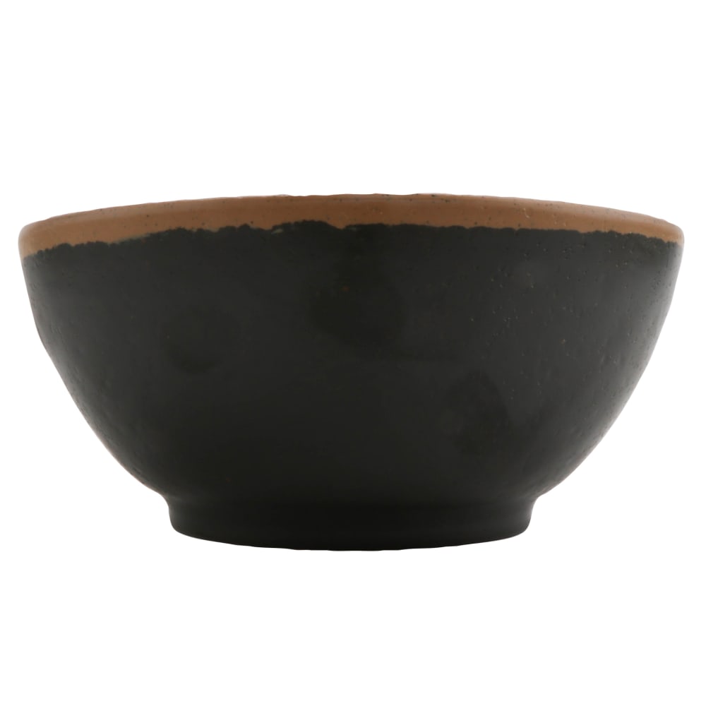 GET 20 oz Round Melamine Salad Bowl, Brown w/ Clay Trim (B-302-BR)