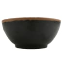GET 20 oz Round Melamine Salad Bowl, Brown w/ Clay Trim (B-302-BR) thumbnail 4