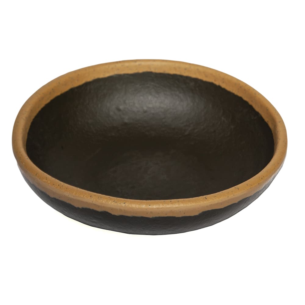 GET 2 1/2 oz Melamine Ramekin/Side Dish/Sauce Cup, Brown w/ Clay Trim (B-35-BR)