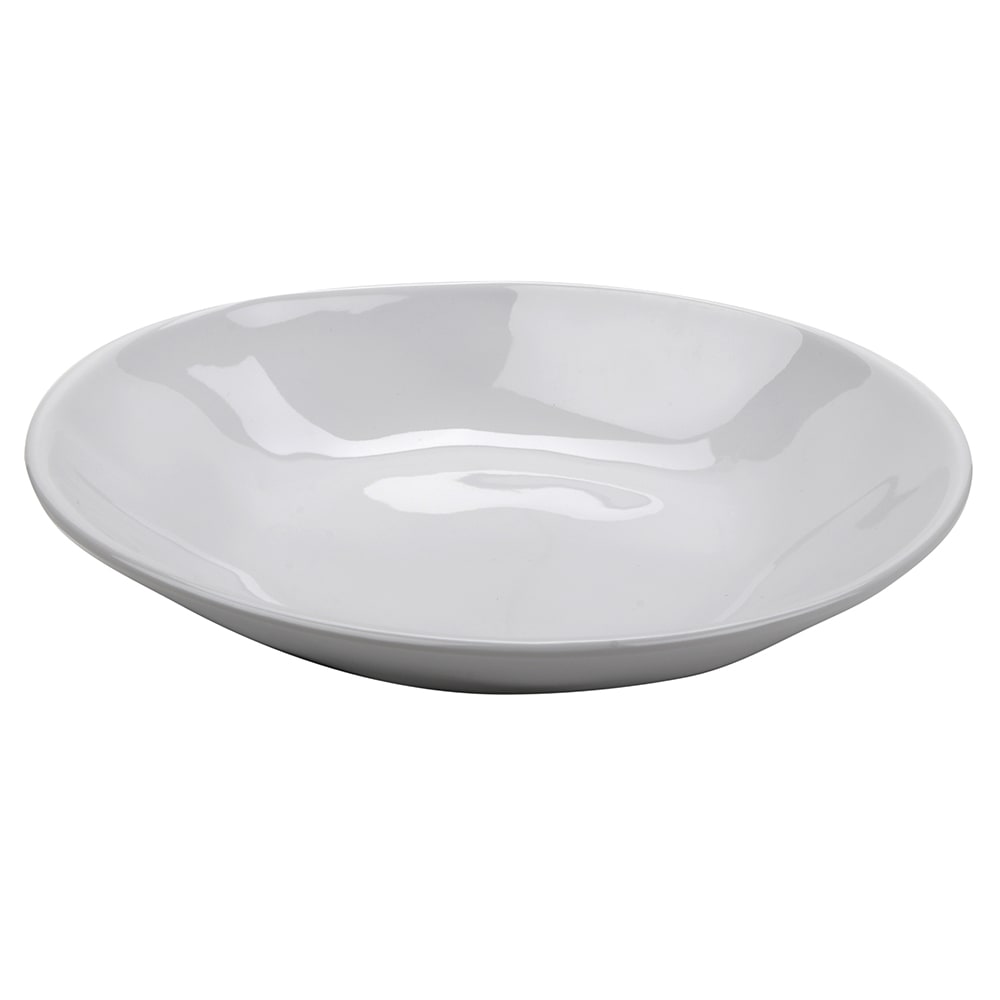 GET 1 1/3 qt Round Melamine Serving Bowl, White (B-42-AM-W)