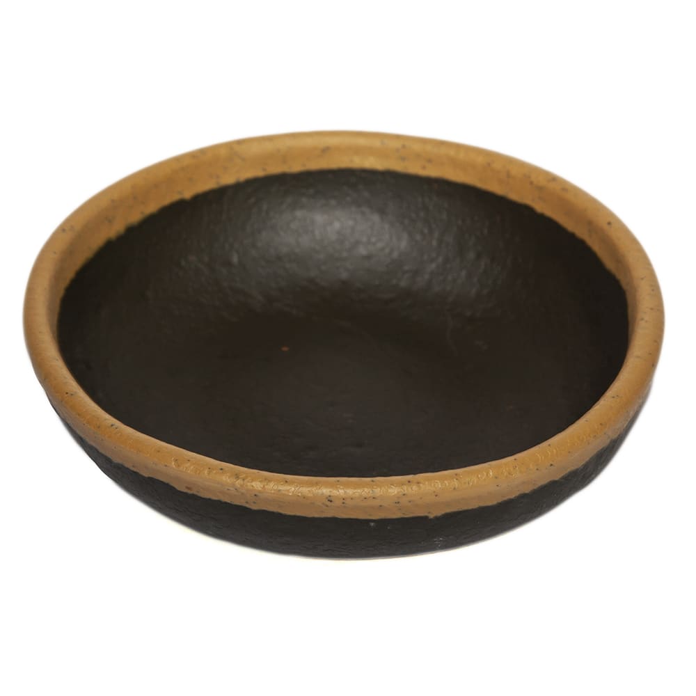 GET 4 1/2 oz Melamine Ramekin/Monkey Dish/Side Bowl, Brown w/ Clay Trim (B-55-BR)