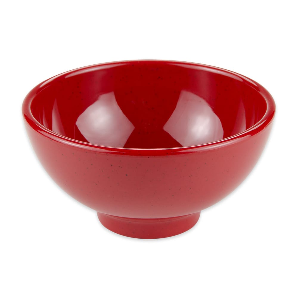 GET 22 oz Round Melamine Salad Bowl, Red (B-628-RSP)