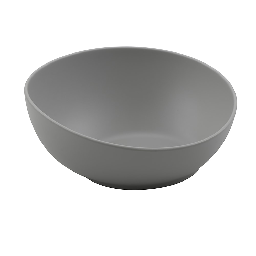 GET 30 oz Round Melamine Pho Bowl, Light Gray (B-7535-LG)