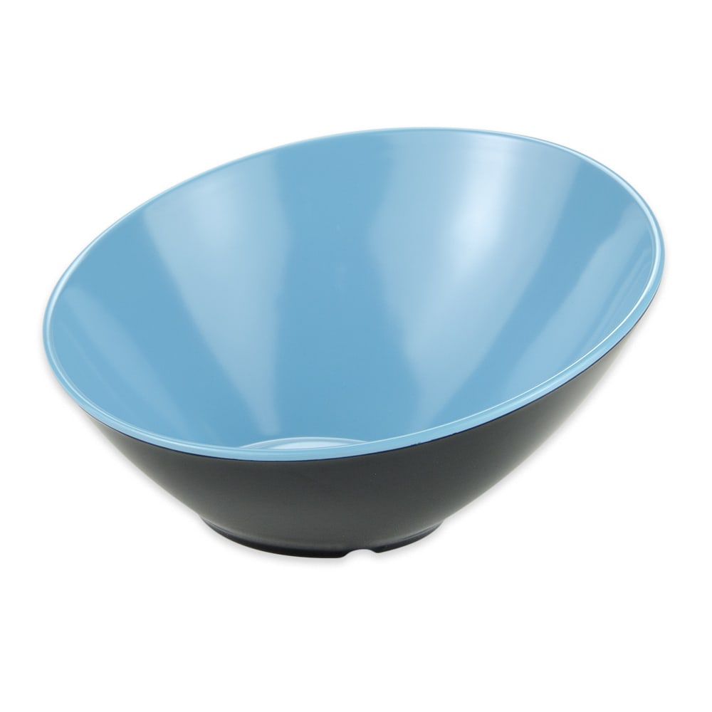 GET 16 oz Round Melamine Dessert Bowl, Blue/Black (B-788-BL/BK)