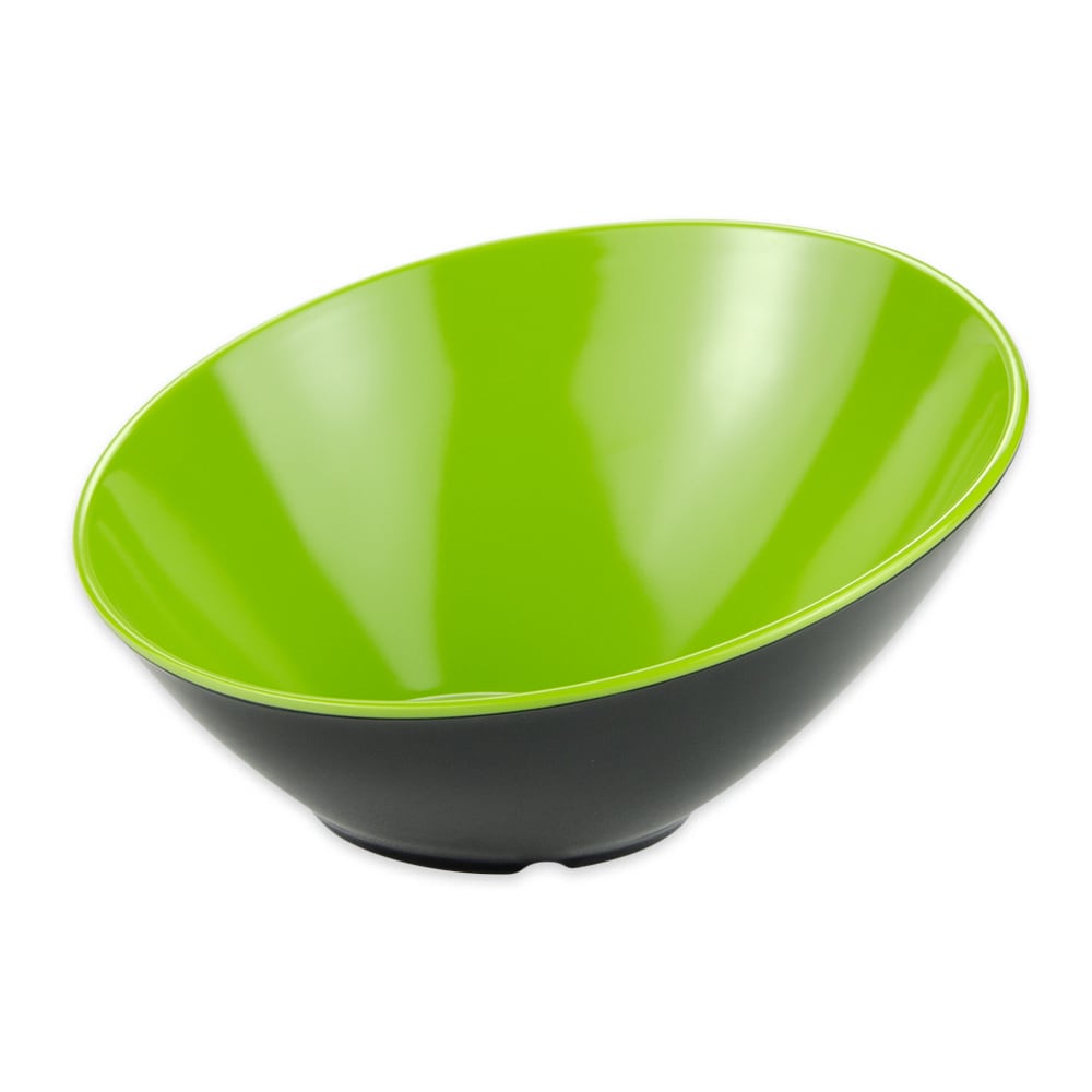 GET 16 oz Round Melamine Dessert Bowl, Green/Black (B-788-G/BK)