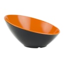 GET 16 oz Round Melamine Dessert Bowl, Orange/Black (B-788-OR/BK) thumbnail 2
