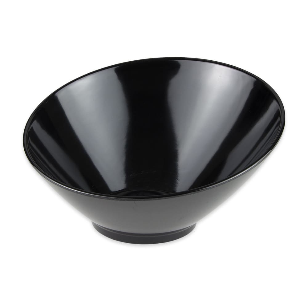 GET 24 oz Round Melamine Pasta Bowl, Black (B-792-BK)