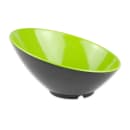 GET 24 oz Round Melamine Pasta Bowl, Green/Black (B-792-G/BK) thumbnail 2