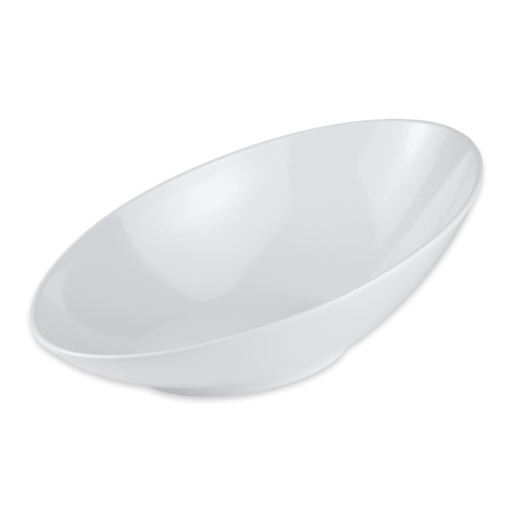 GET 1 1/10 qt Oval Melamine Fruit Bowl, White (B-797-W)