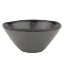 GET 8 oz Round Pottery Market™ Salad/Soup Bowl - Melamine, Speckled Gray w/ Black Trim (B-80-GR) thumbnail 2