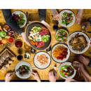 GET 8 oz Round Melamine Side Salad/Soup/Side Dish/Bouillon Bowl, Brown w/ Clay Trim (B-81-BR) thumbnail 2