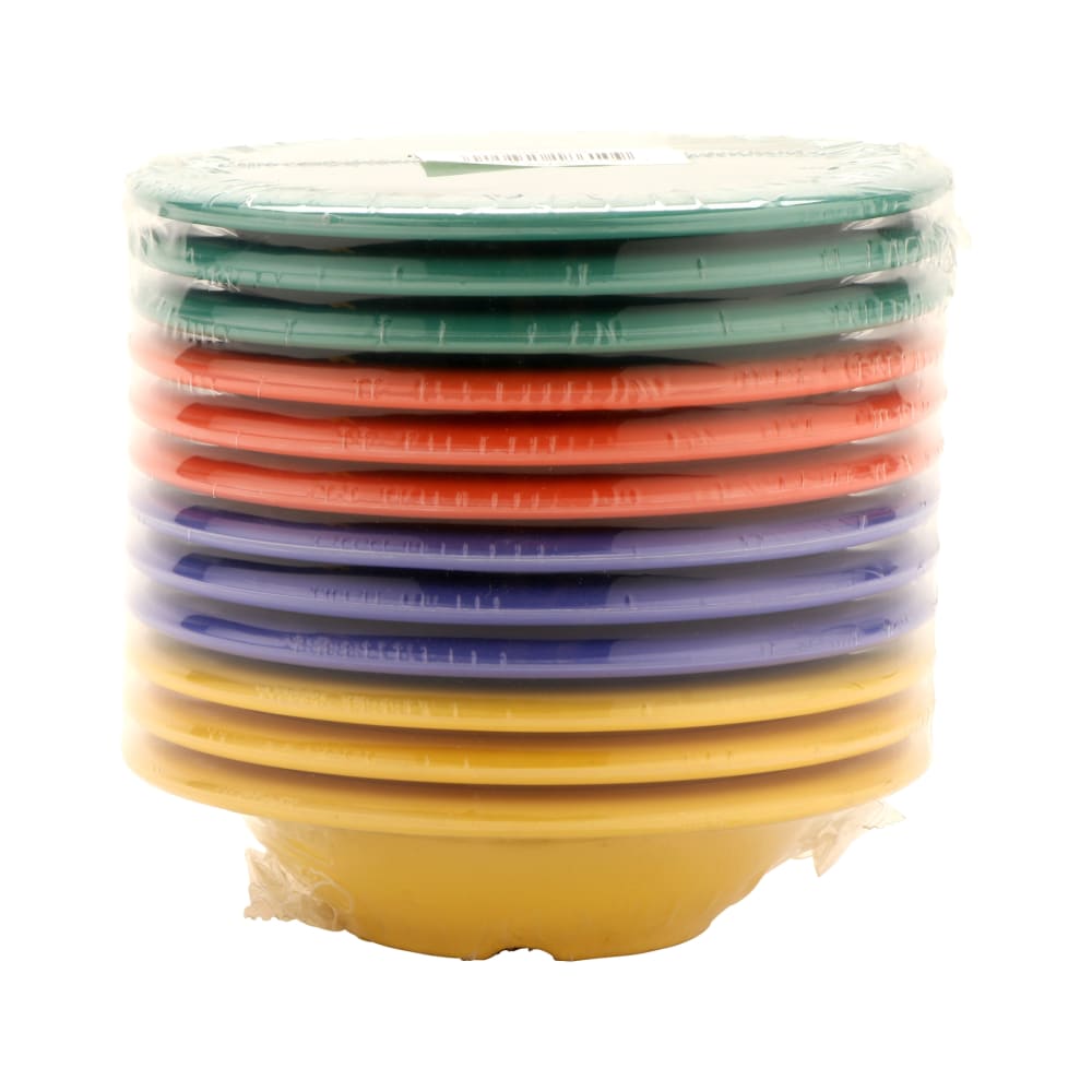 GET 8 oz Round Melamine Dinner Bowl, Assorted Colors (B-86-MIX)