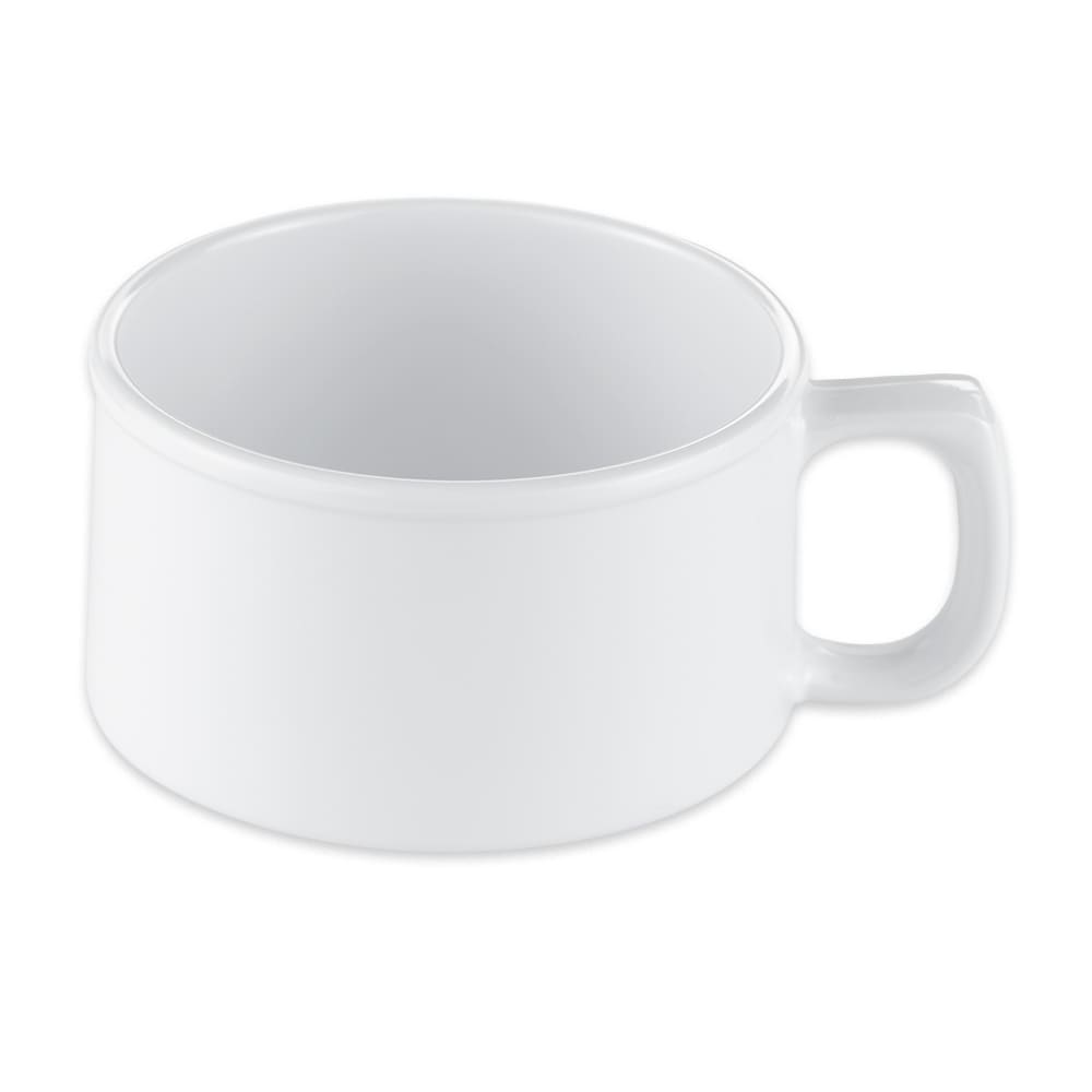 GET 4" Round Soup Mug w/ 11 oz Capacity, Melamine, White (BF-080-W)