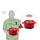 GET 6 1/2 qt Ceramic Coated Aluminum Dutch Oven, Gray (CA-006-GR/BK/CC) thumbnail 2