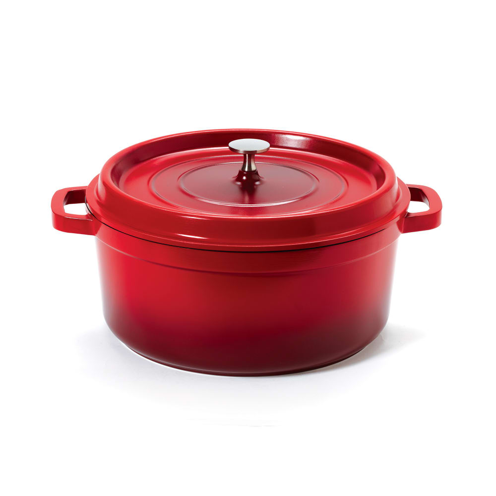 GET 6 1/2 qt Ceramic Coated Aluminum Dutch Oven, Red (CA-006-R/BK/CC)