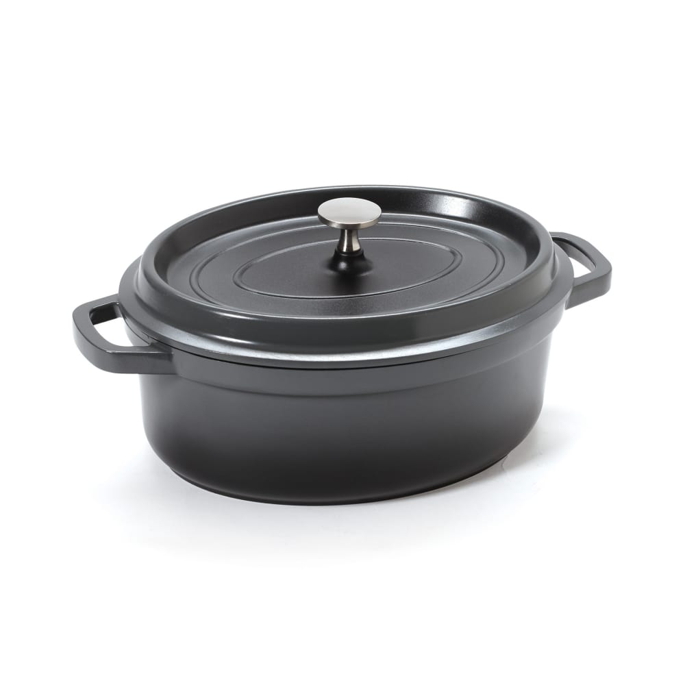 GET 3 1/2 qt Ceramic Coated Aluminum Dutch Oven, Gray (CA-009-GR/BK/CC)