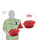 GET 3 1/2 qt Ceramic Coated Aluminum Dutch Oven, Gray (CA-009-GR/BK/CC) thumbnail 2