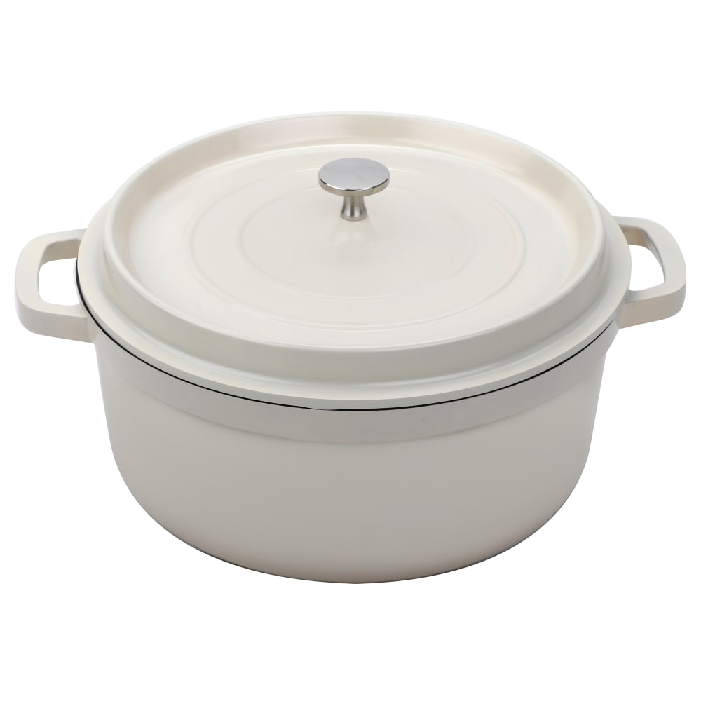GET 4 1/2 qt Ceramic Coated Aluminum Dutch Oven, Antique White (CA-012-AWH/BK/CC)