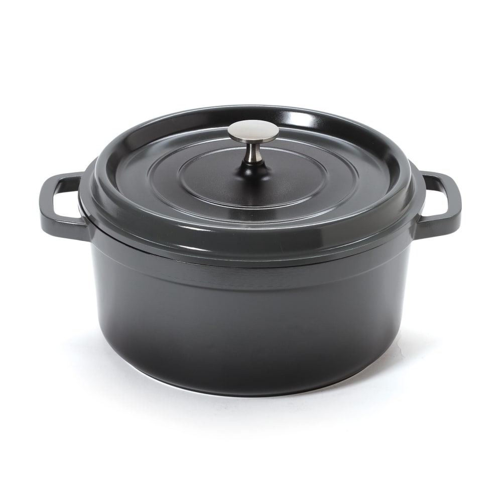 GET 4 1/2 qt Ceramic Coated Aluminum Dutch Oven, Gray (CA-012-GR/BK/CC)