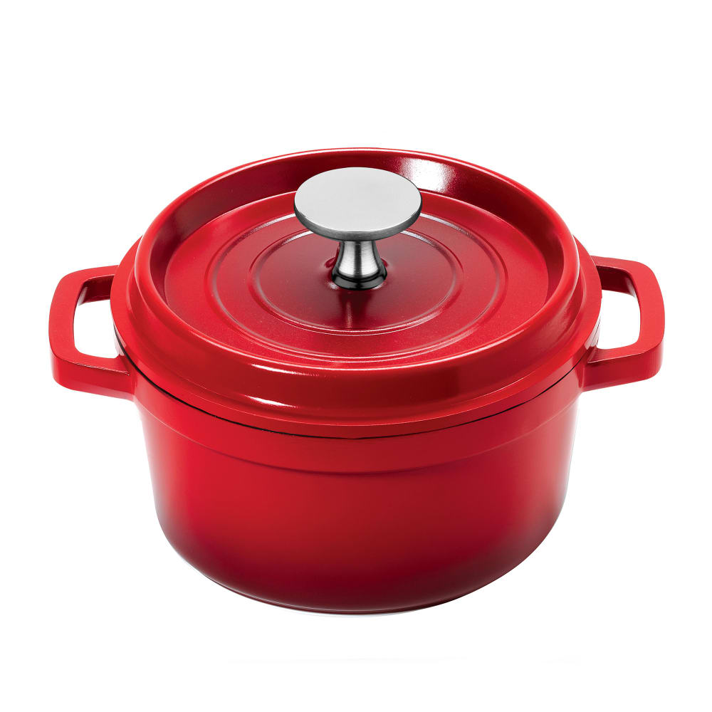 GET 3/4 qt Ceramic Coated Aluminum Dutch Oven, Red (CA-013-R/BK/CC)