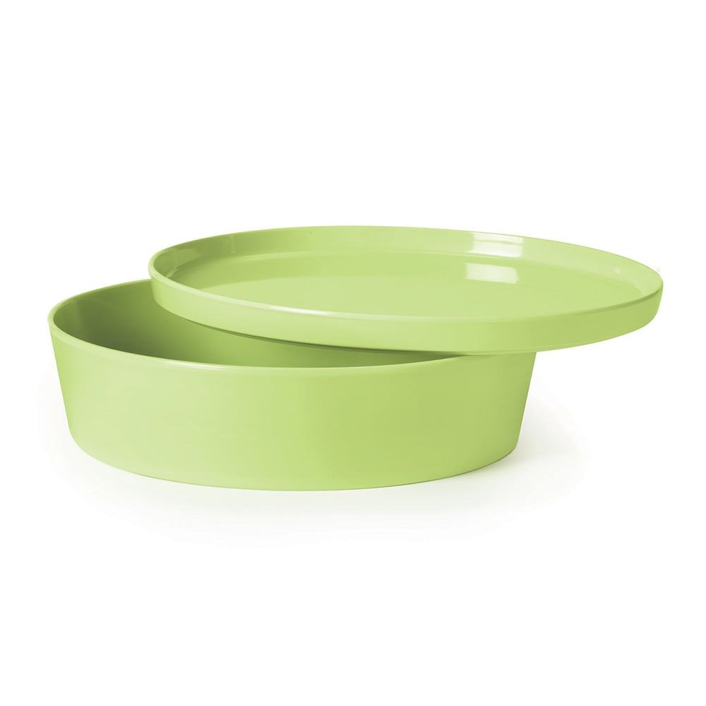 GET 91 oz Round Melamine Cabana Box Set, Lime (CB-1035-LM)