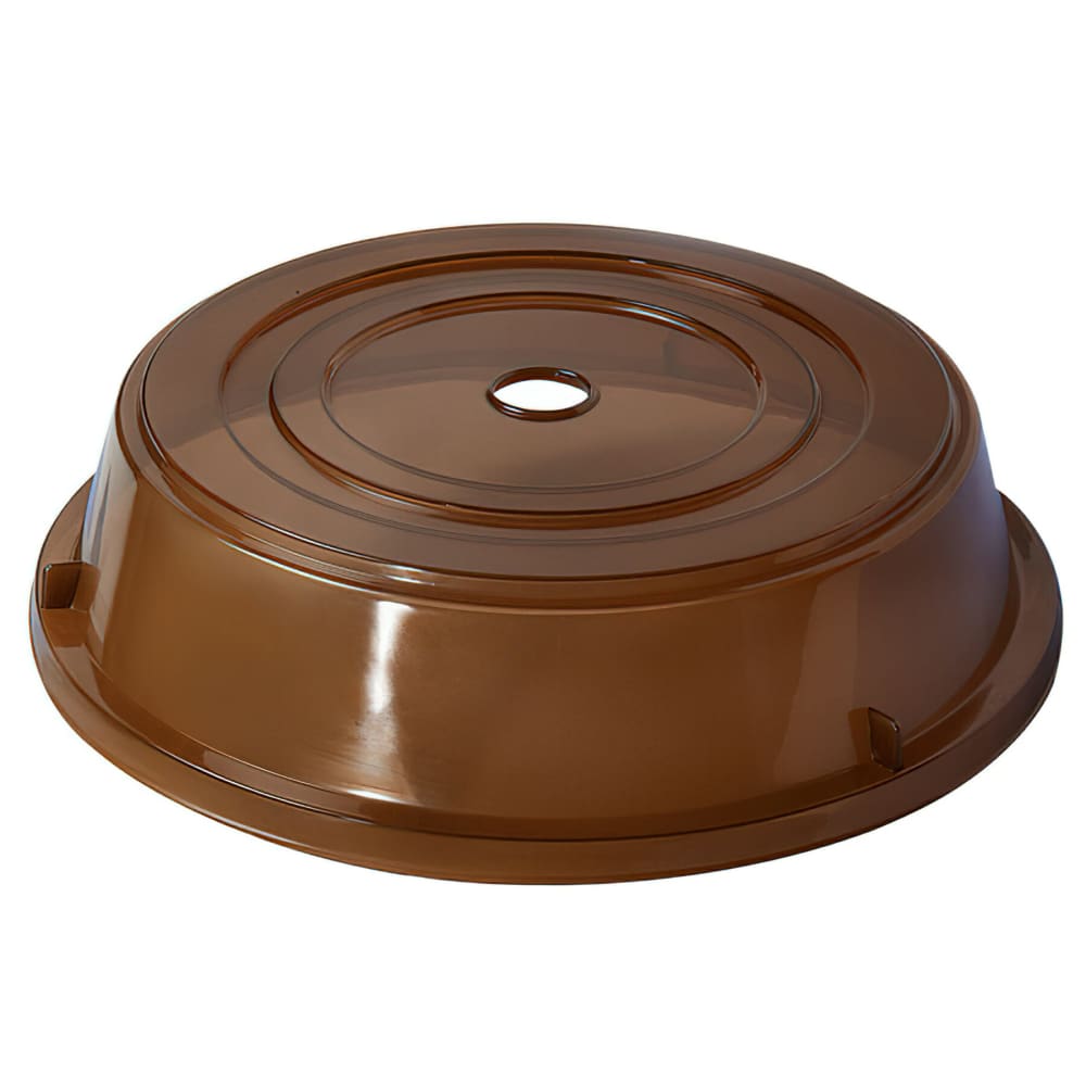GET Cover For 11 1/4" To 12 1/8" Round Plates, Amber Polypropylene (CO-105-A)