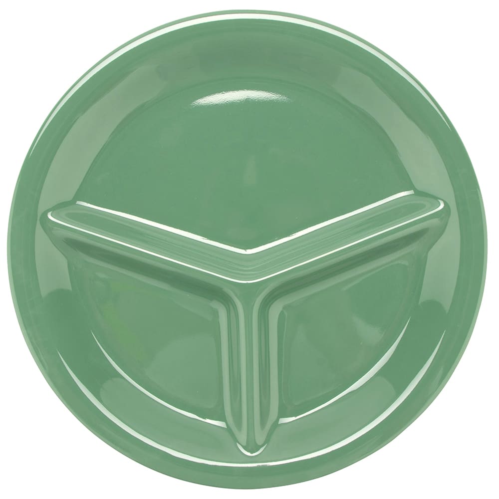 GET 10 1/4" Round Melamine Dinner Plate, Green (CP-10-FG)
