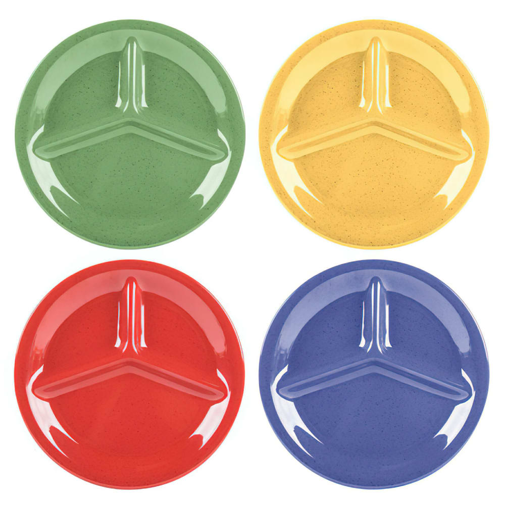GET 10 1/4" Round Melamine Dinner Plate, Assorted Colors (CP-10-MIX)