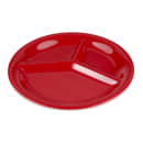 GET 10 1/4" Round Melamine Dinner Plate, Red (CP-10-RSP) thumbnail 3
