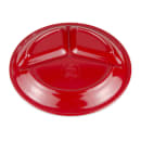 GET 10 1/4" Round Melamine Dinner Plate, Red (CP-10-RSP) thumbnail 4